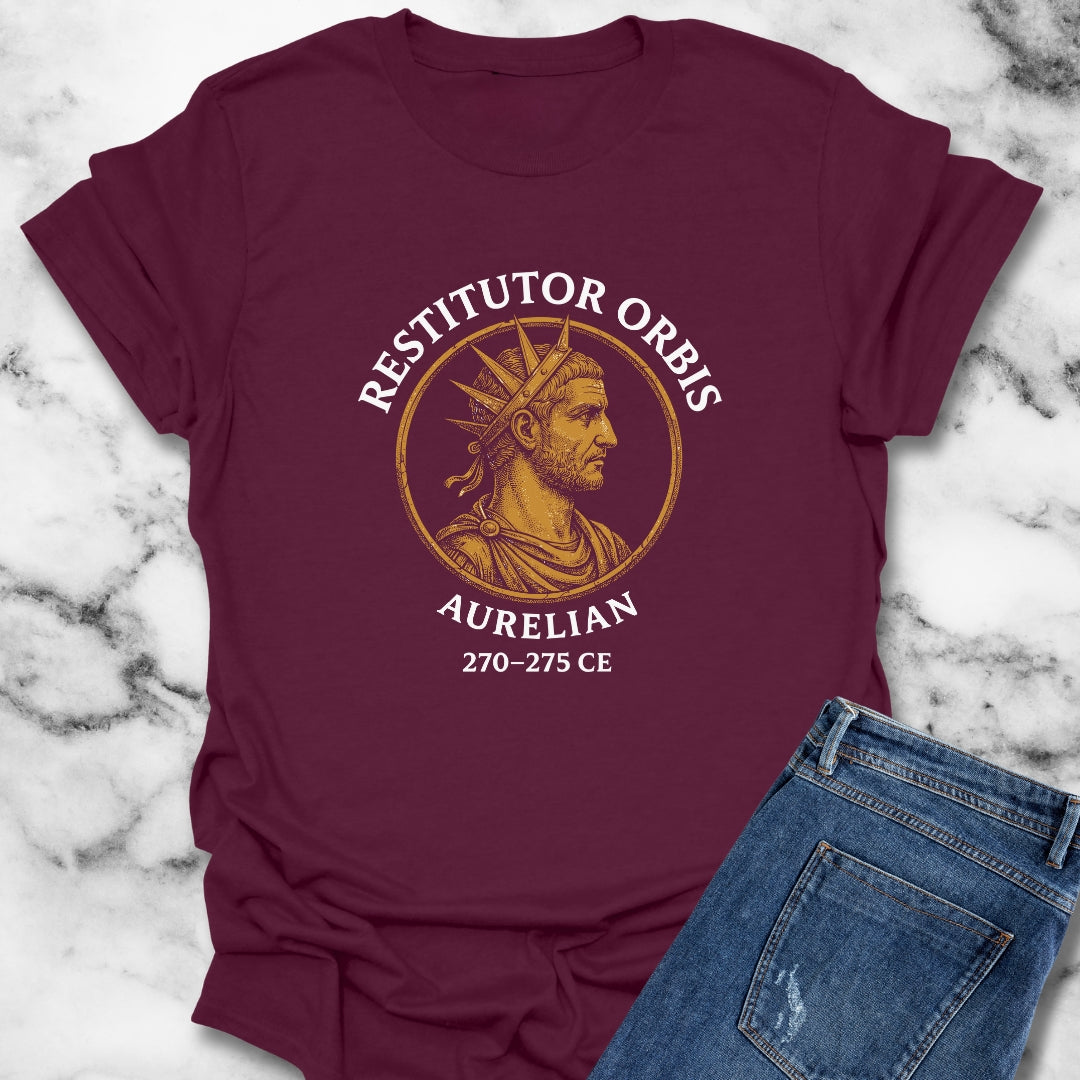 Aurelian Restitutor Orbis Restorer of the World T-Shirt