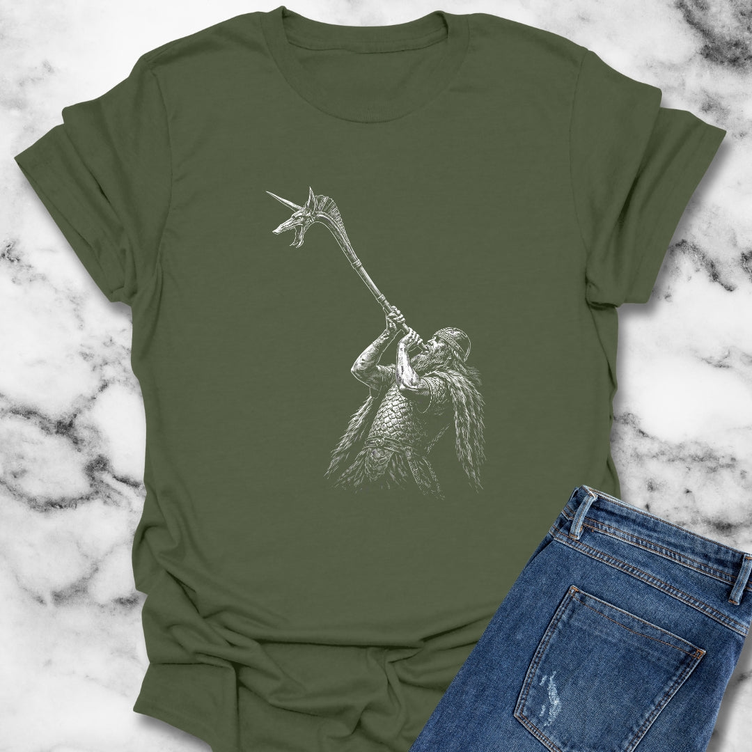 Celtic Warrior with Carnyx T-Shirt
