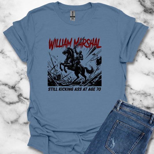 William Marshal Kicking Ass Age 70 Unisex Softstyle T-Shirt