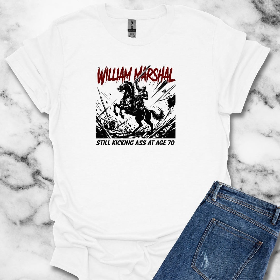 William Marshal Kicking Ass Age 70 Unisex Softstyle T-Shirt