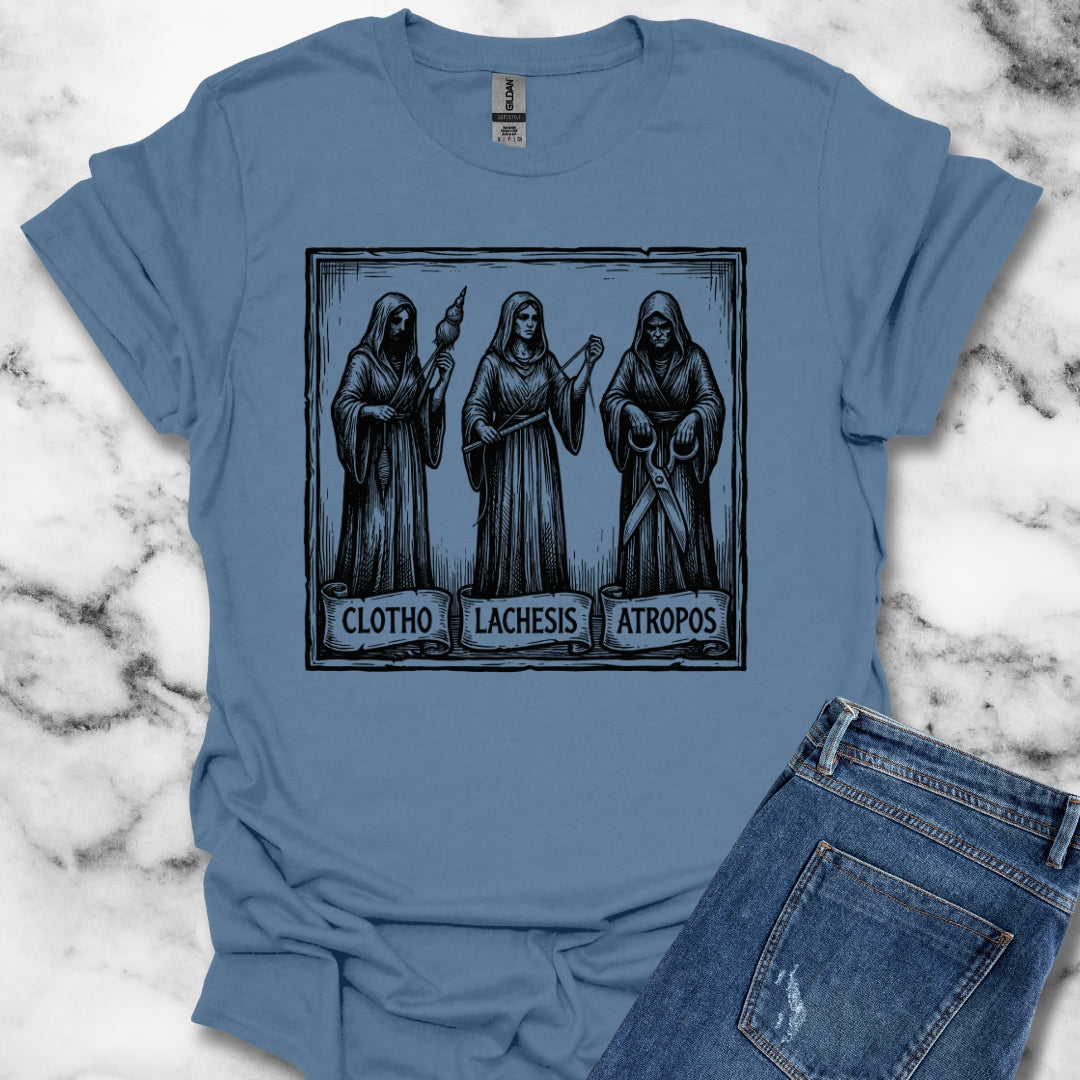 The 3 Fates Clotho Lachesis Atropos Unisex Softstyle T-Shirt