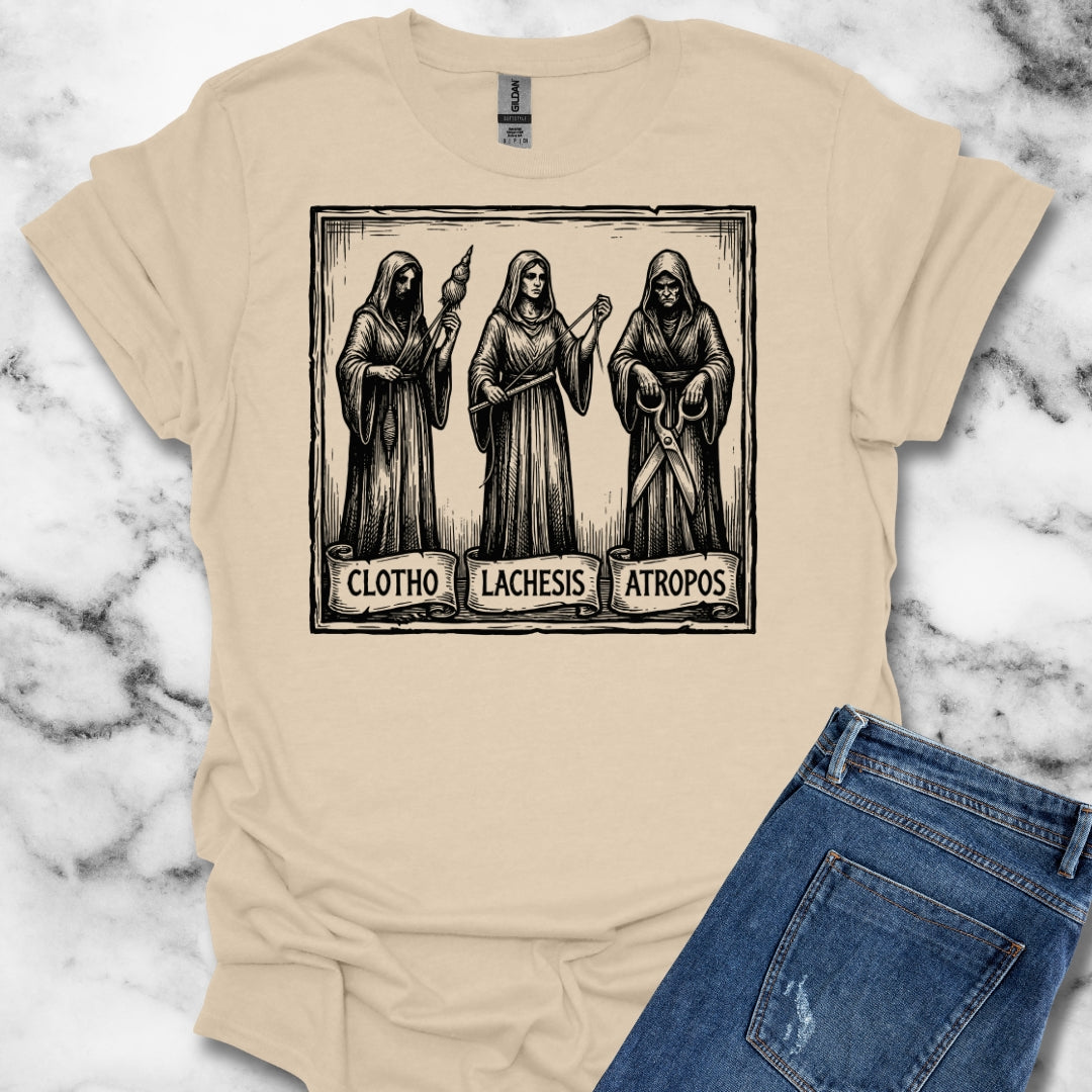 The 3 Fates Clotho Lachesis Atropos Unisex Softstyle T-Shirt