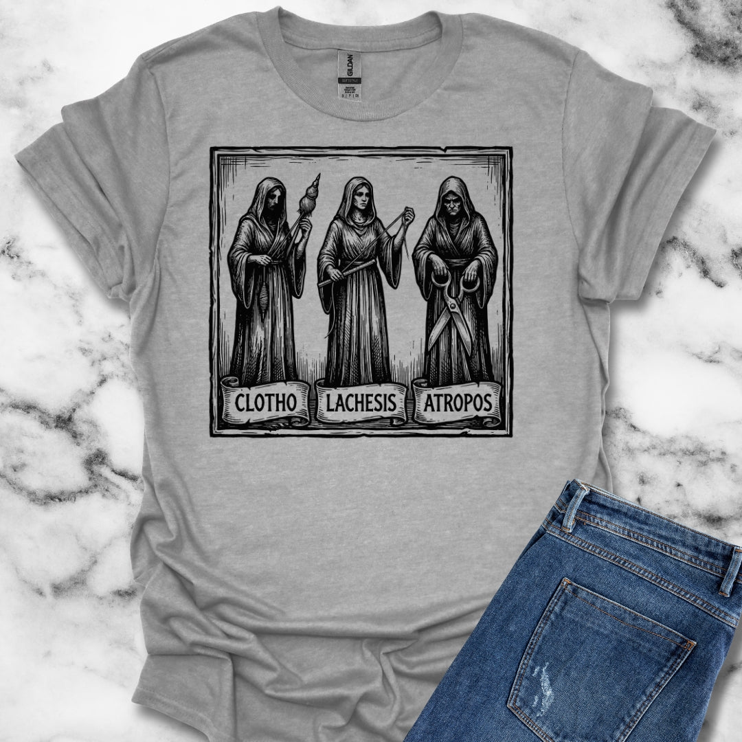 The 3 Fates Clotho Lachesis Atropos Unisex Softstyle T-Shirt