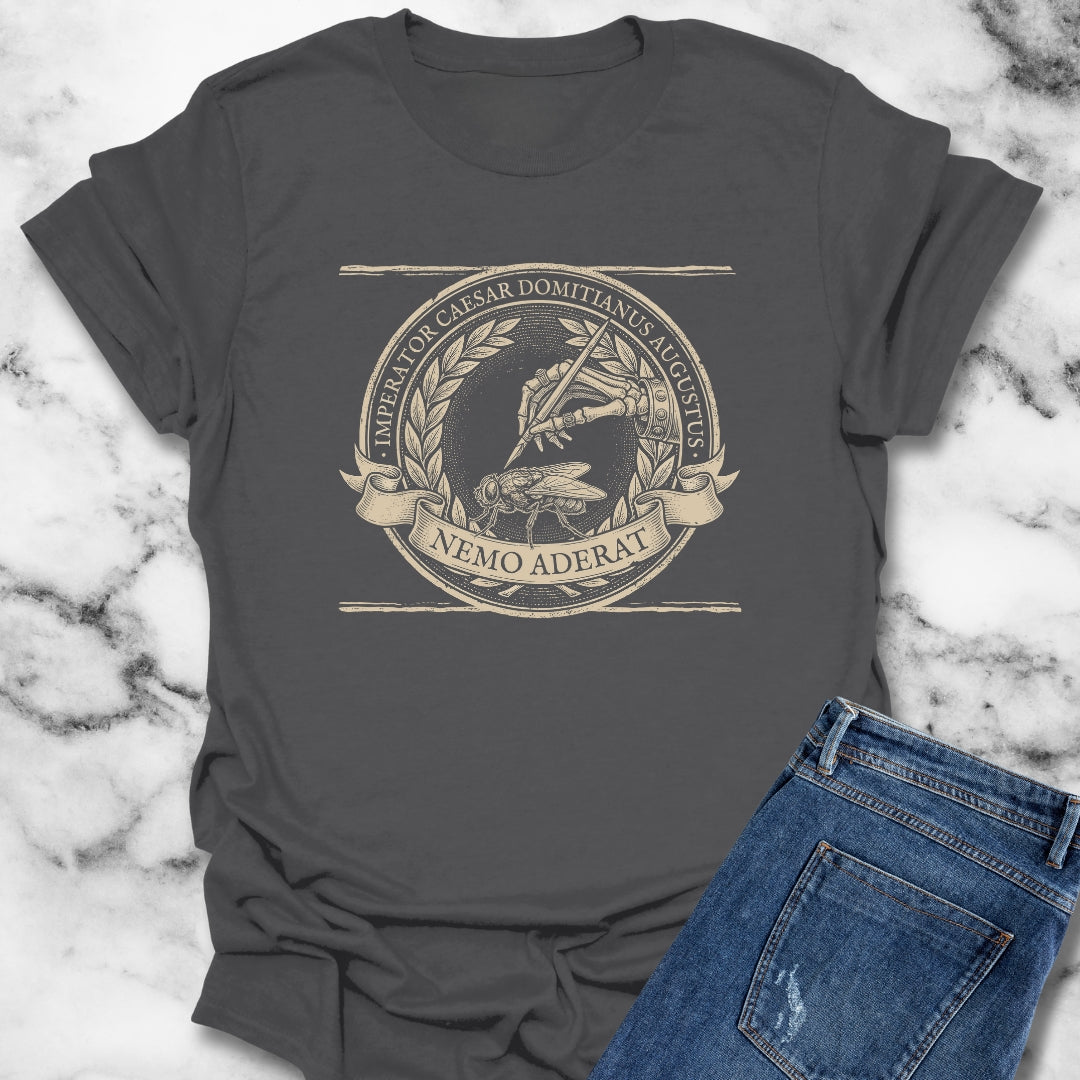 Emperor Domitian Fly Stylus Nobody Here in Latin Lightweight T-Shirt