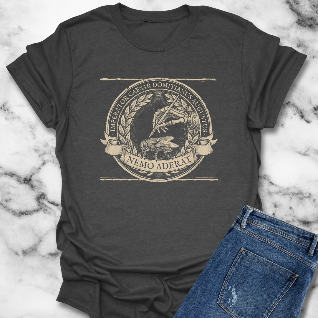 Emperor Domitian Fly Stylus Nobody Here in Latin Lightweight T-Shirt
