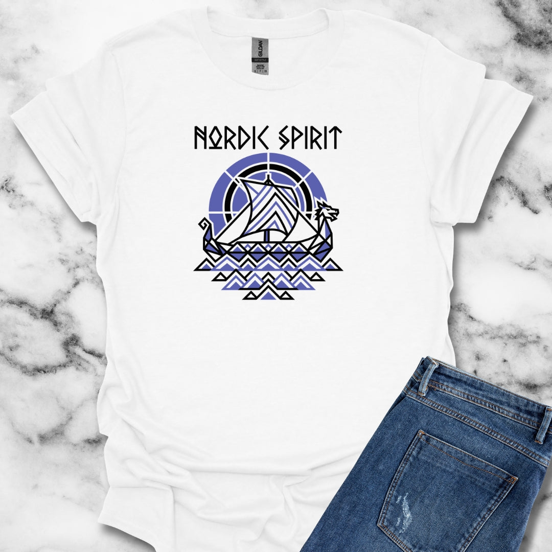 Norid Spirit Viking Longbow Modernist Unisex Lightweight T-Shirt