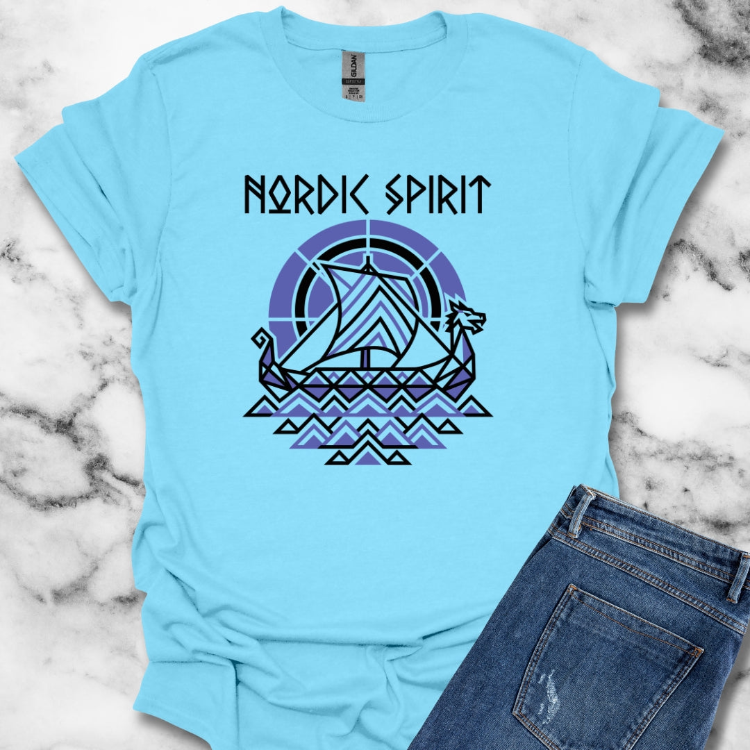 Norid Spirit Viking Longbow Modernist Unisex Lightweight T-Shirt