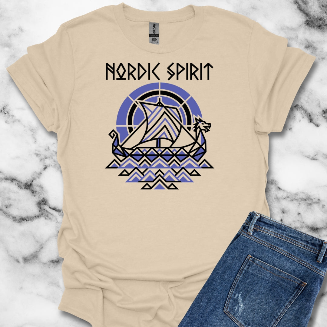Norid Spirit Viking Longbow Modernist Unisex Lightweight T-Shirt