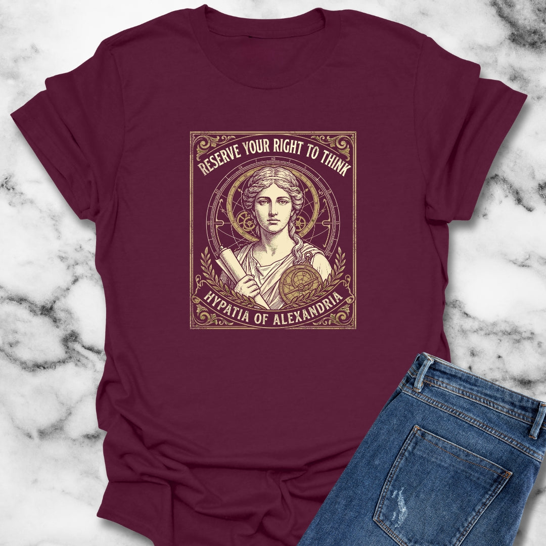 Hypatia of Alexandria Philosopher Unisex Lightweight T-Shirt
