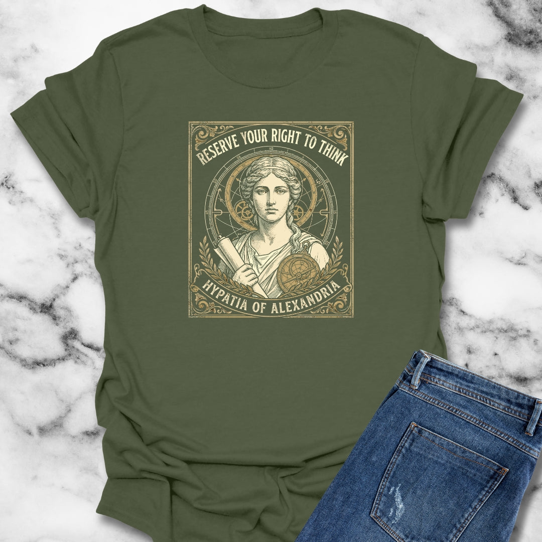 Hypatia of Alexandria Philosopher Unisex Lightweight T-Shirt