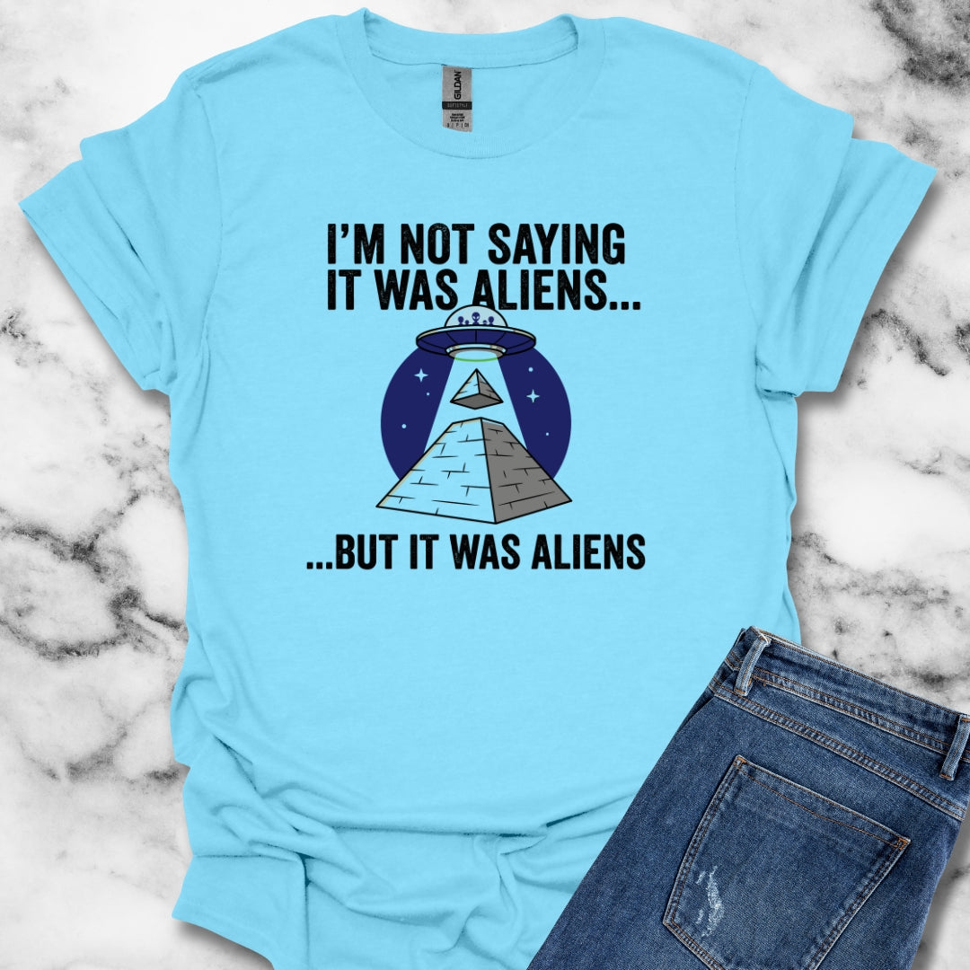 Aliens Built the Pyramids  Unisex Lightweight T-Shirt