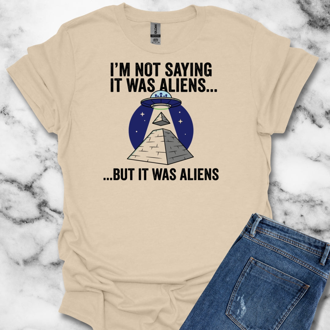 Aliens Built the Pyramids  Unisex Lightweight T-Shirt