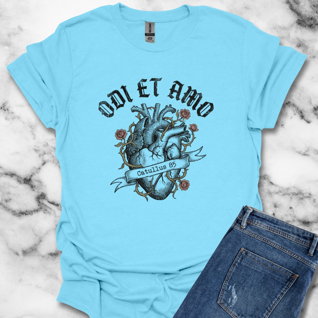 Catullus 85 Odi et Amo Love Hate Unisex Lightweight T-Shirt