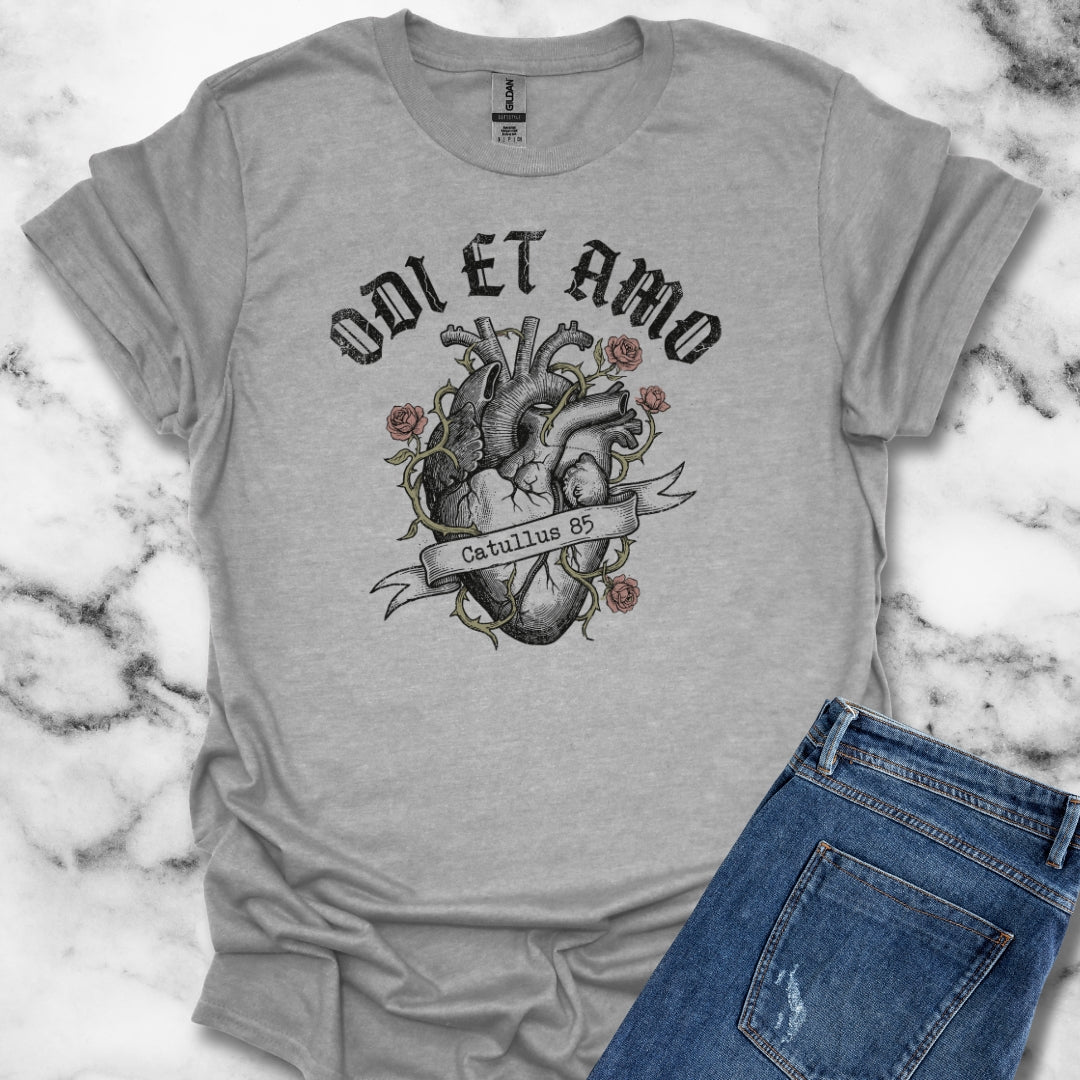 Catullus 85 Odi et Amo Love Hate Unisex Lightweight T-Shirt