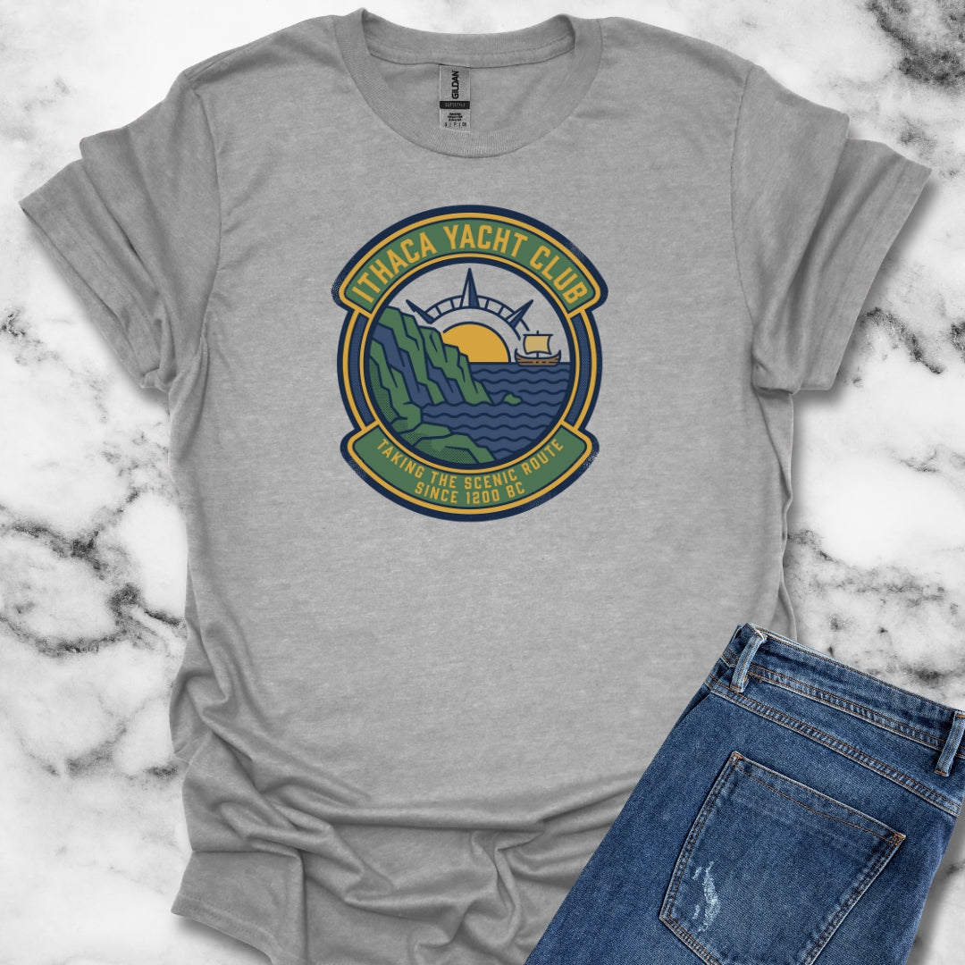 Odysseus Ithaca Yacht Club  Unisex Lightweight T-Shirt