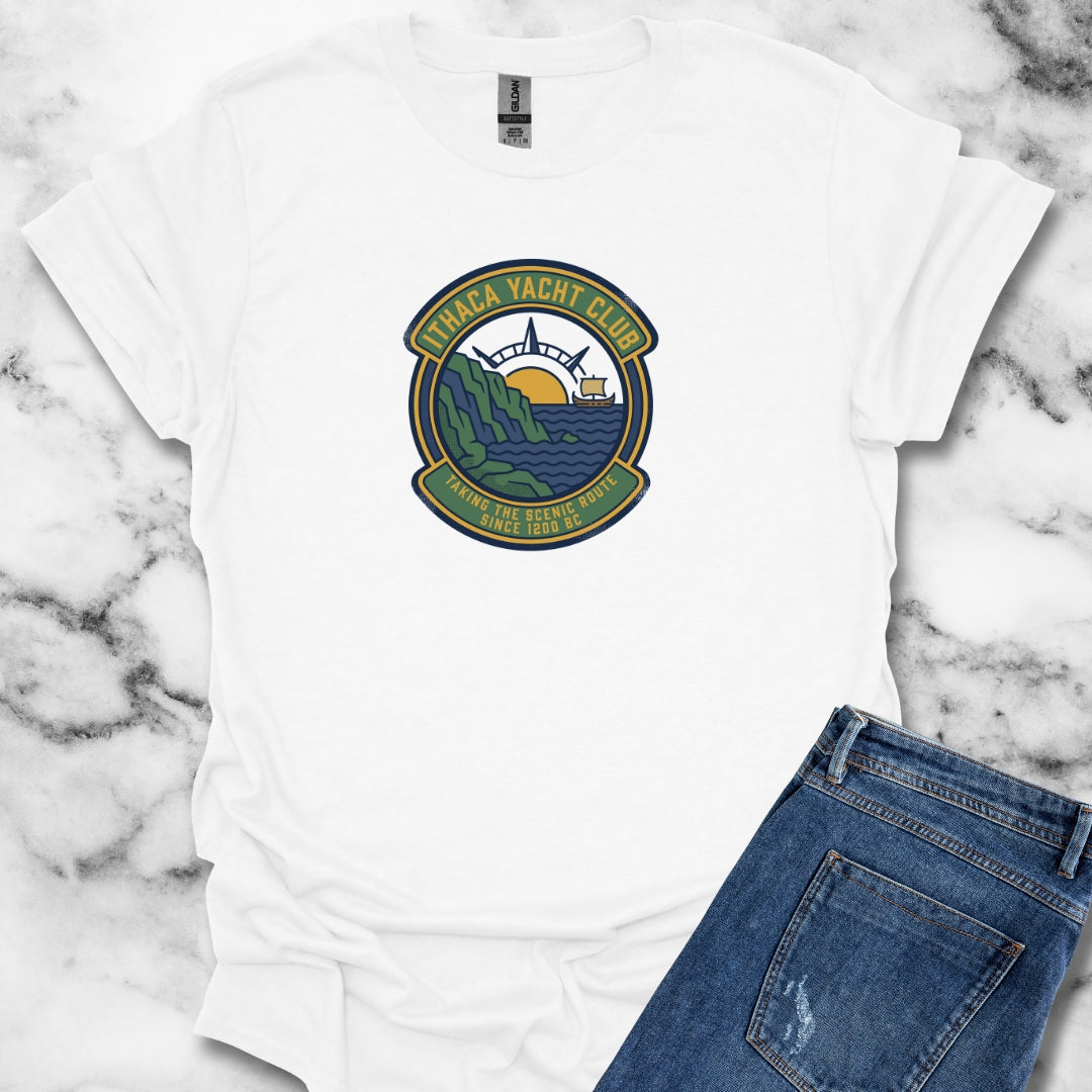 Odysseus Ithaca Yacht Club  Unisex Lightweight T-Shirt