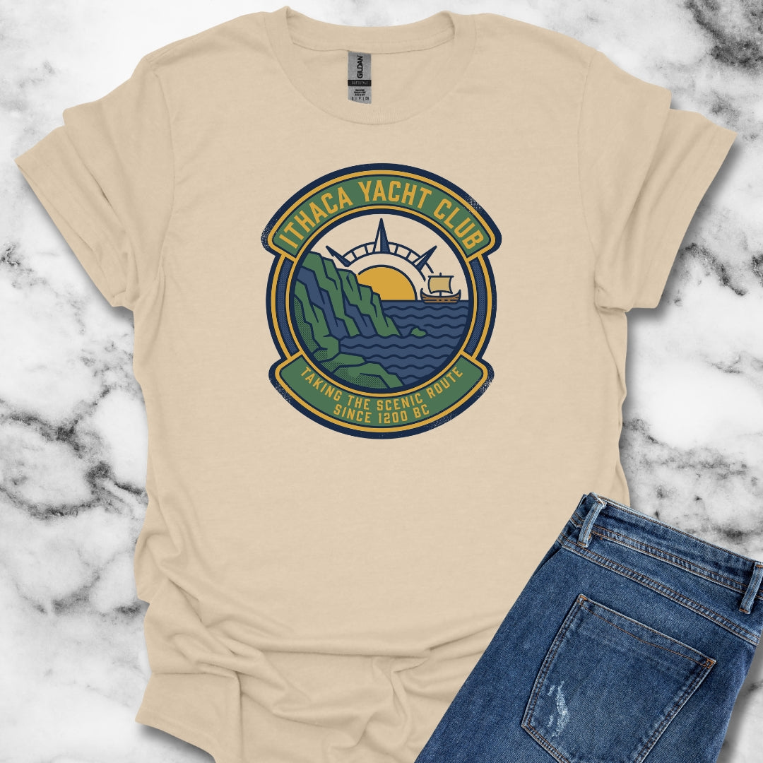 Odysseus Ithaca Yacht Club  Unisex Lightweight T-Shirt
