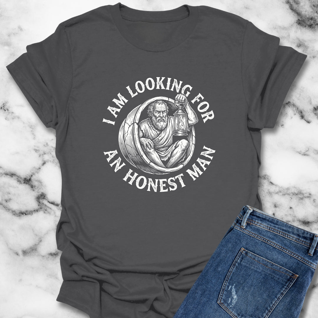 Diogenes of Sinope Looking for Honest Man Quote T-Shirt