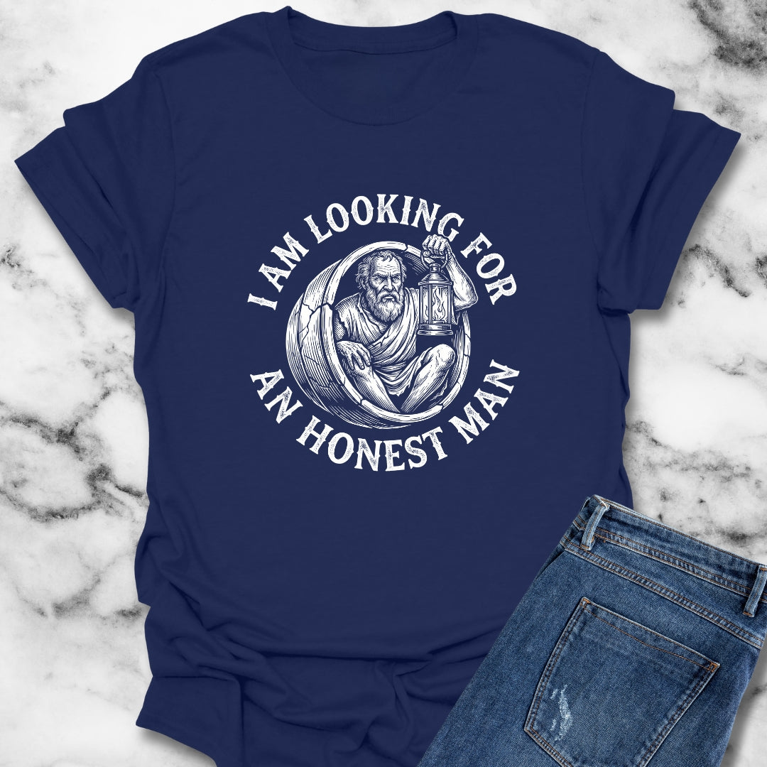 Diogenes of Sinope Looking for Honest Man Quote T-Shirt