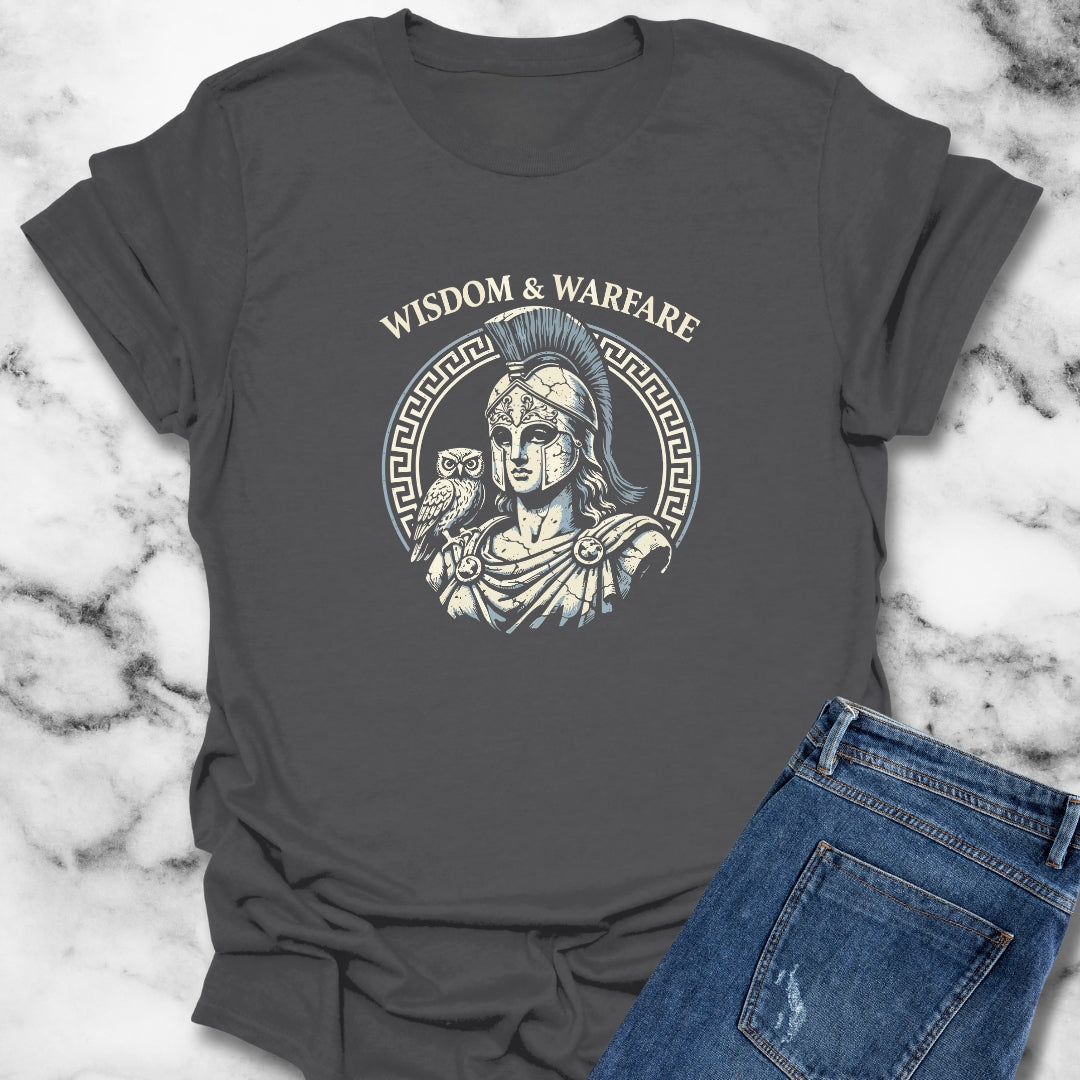 Athena Wisdom Warfare Owl T-Shirt