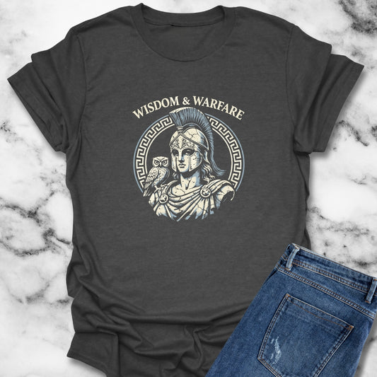 Athena Wisdom Warfare Owl T-Shirt