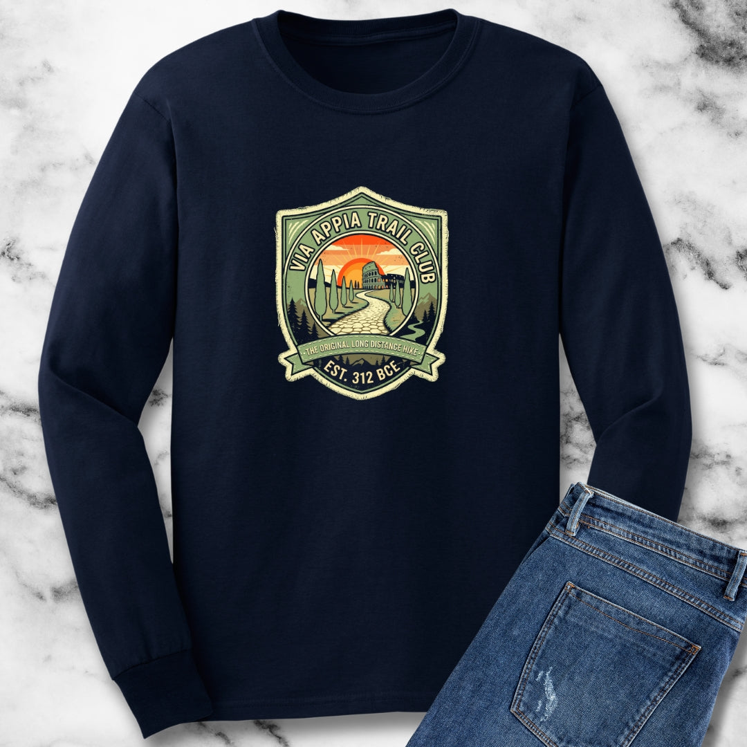 Via Appia Trail Club Badge Long Sleeve Tee