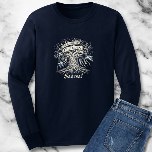 Battle of Culloden Saorsa Freedom Long Sleeve Tee