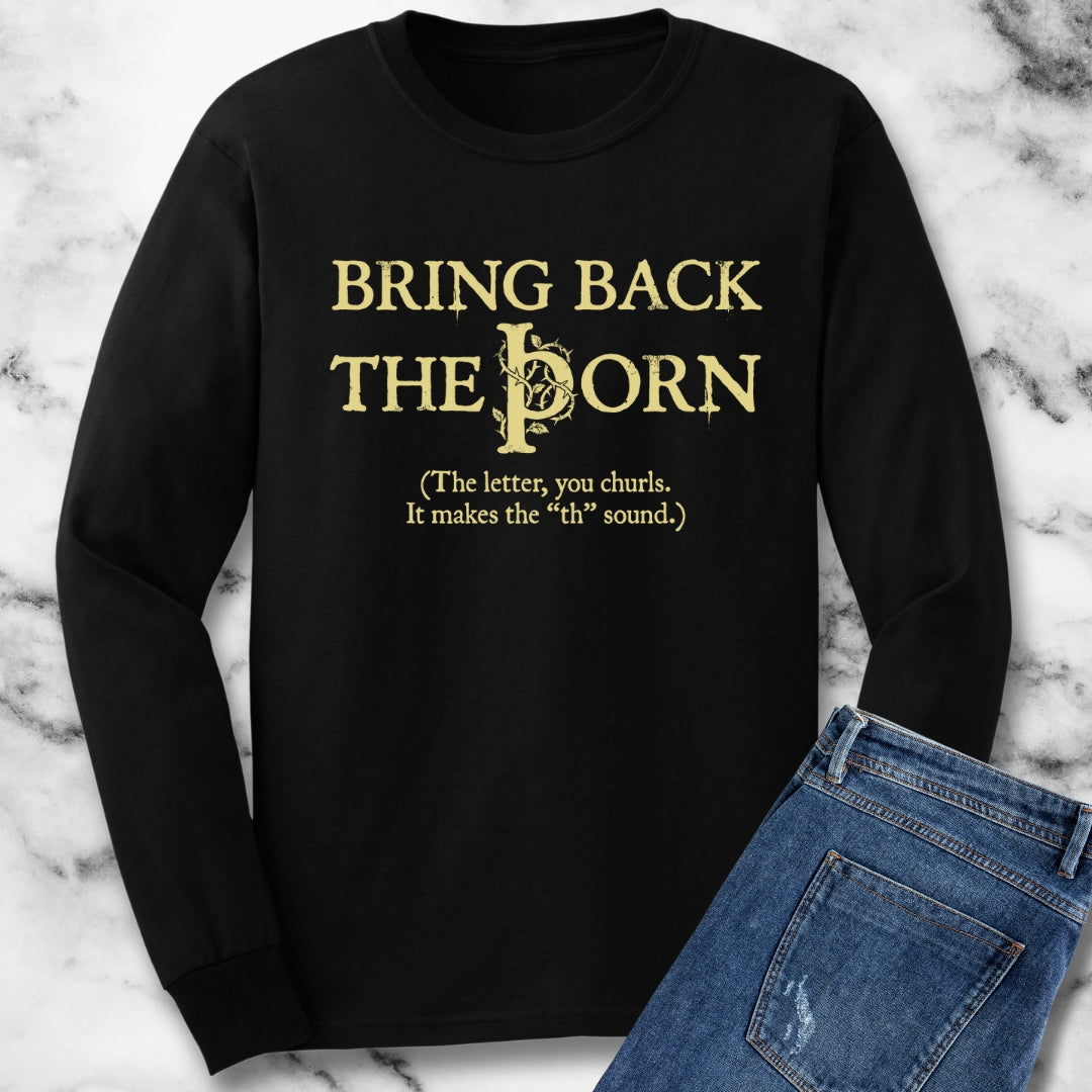 Old English Bring Back Thorn Long Sleeve Tee