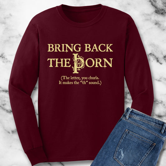 Old English Bring Back Thorn Long Sleeve Tee