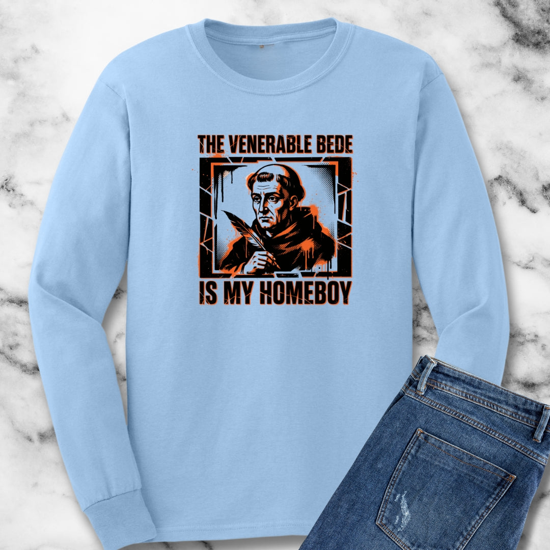 The Venerable Bede is my Homeboy Long Sleeve Tee