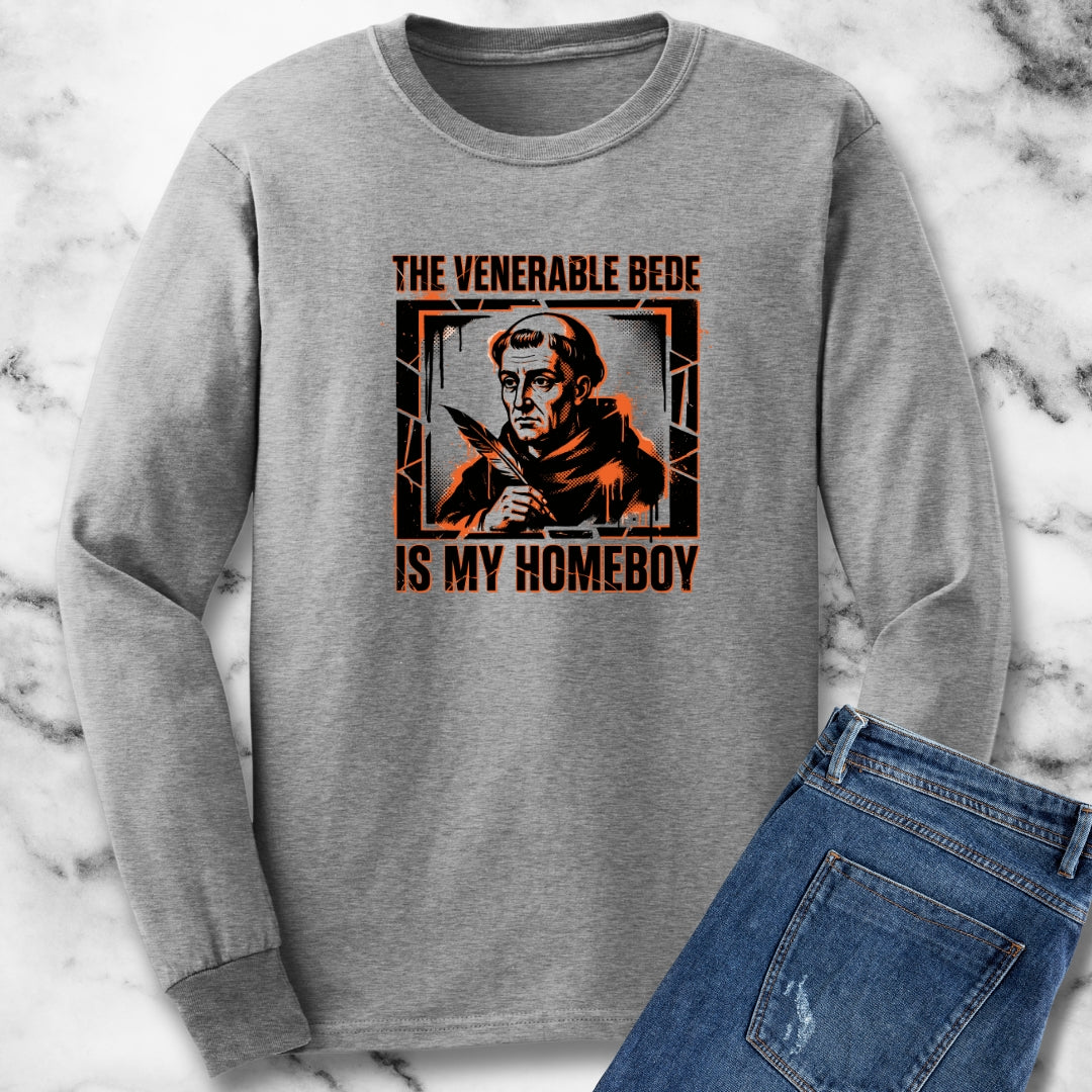The Venerable Bede is my Homeboy Long Sleeve Tee