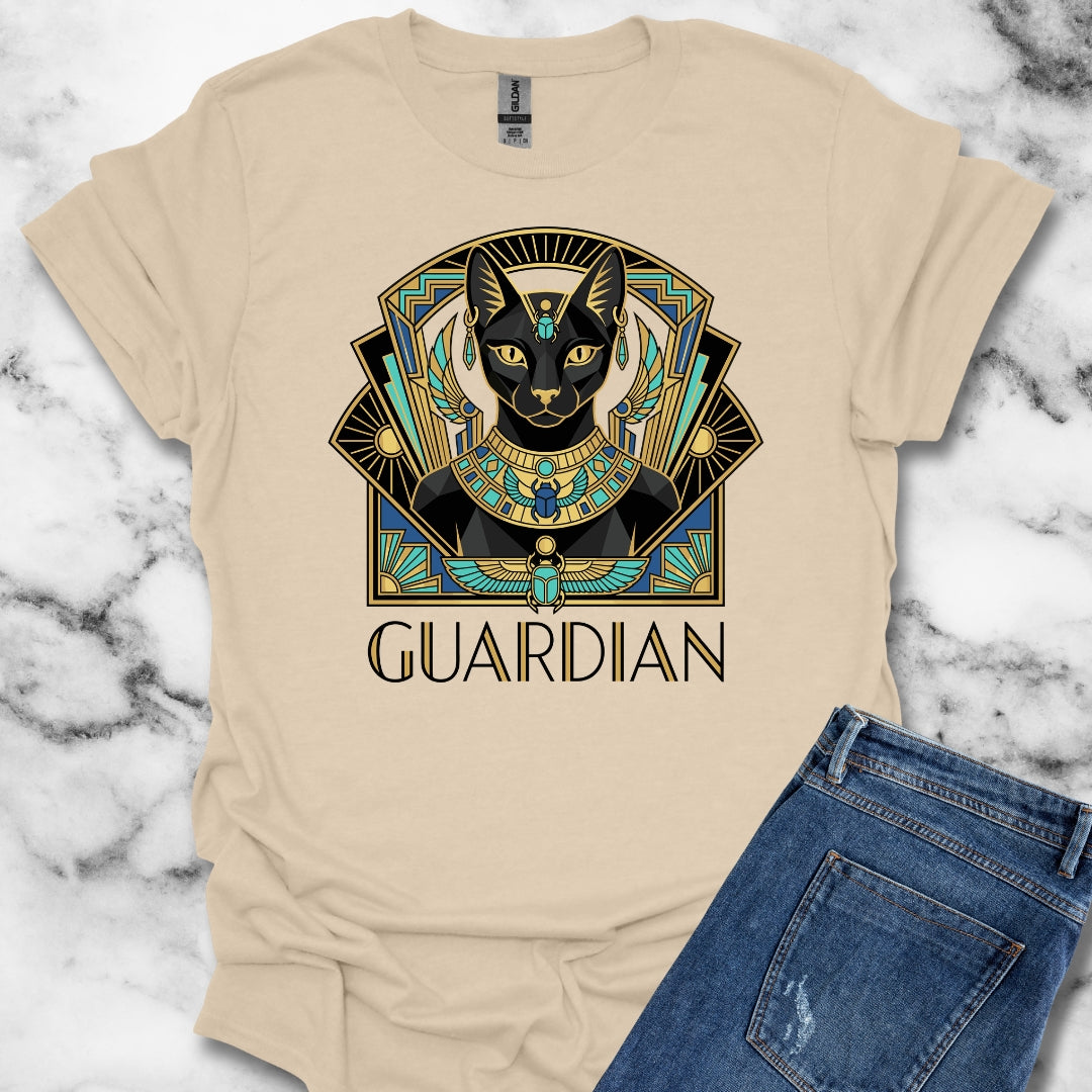 Bastet Guardian Art Deco T-Shirt
