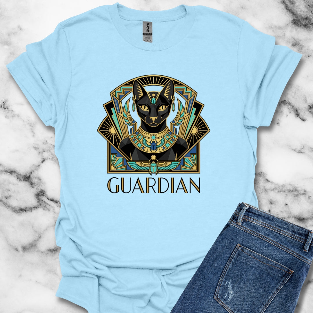 Bastet Guardian Art Deco T-Shirt