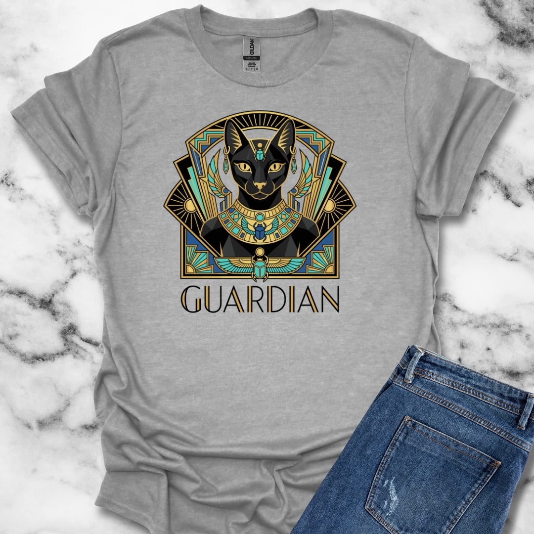 Bastet Guardian Art Deco T-Shirt