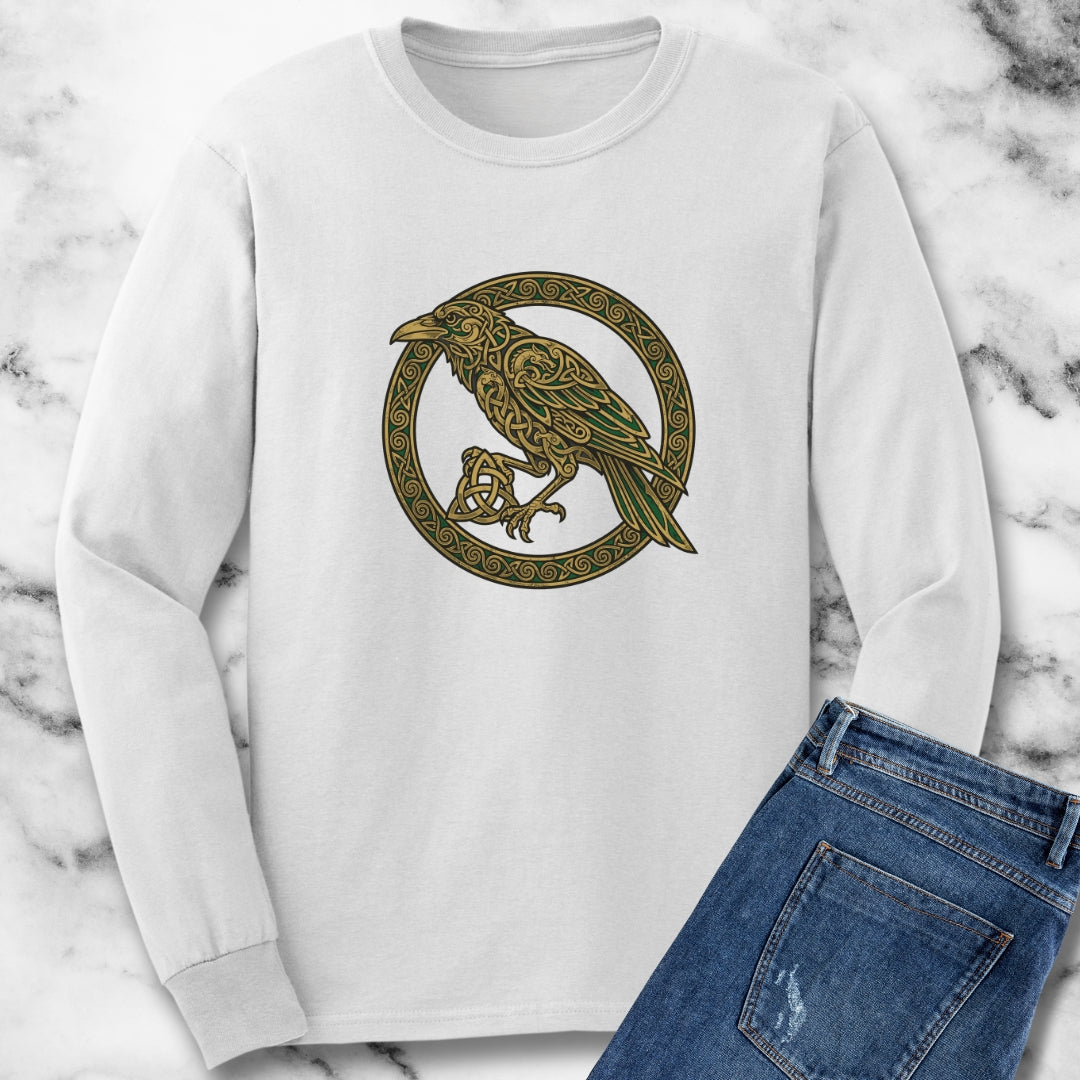 Celtic Knot Raven Long Sleeve Tee