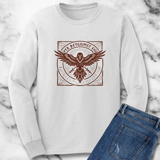Celtic Raven We Will Not Bow Long Sleeve Tee