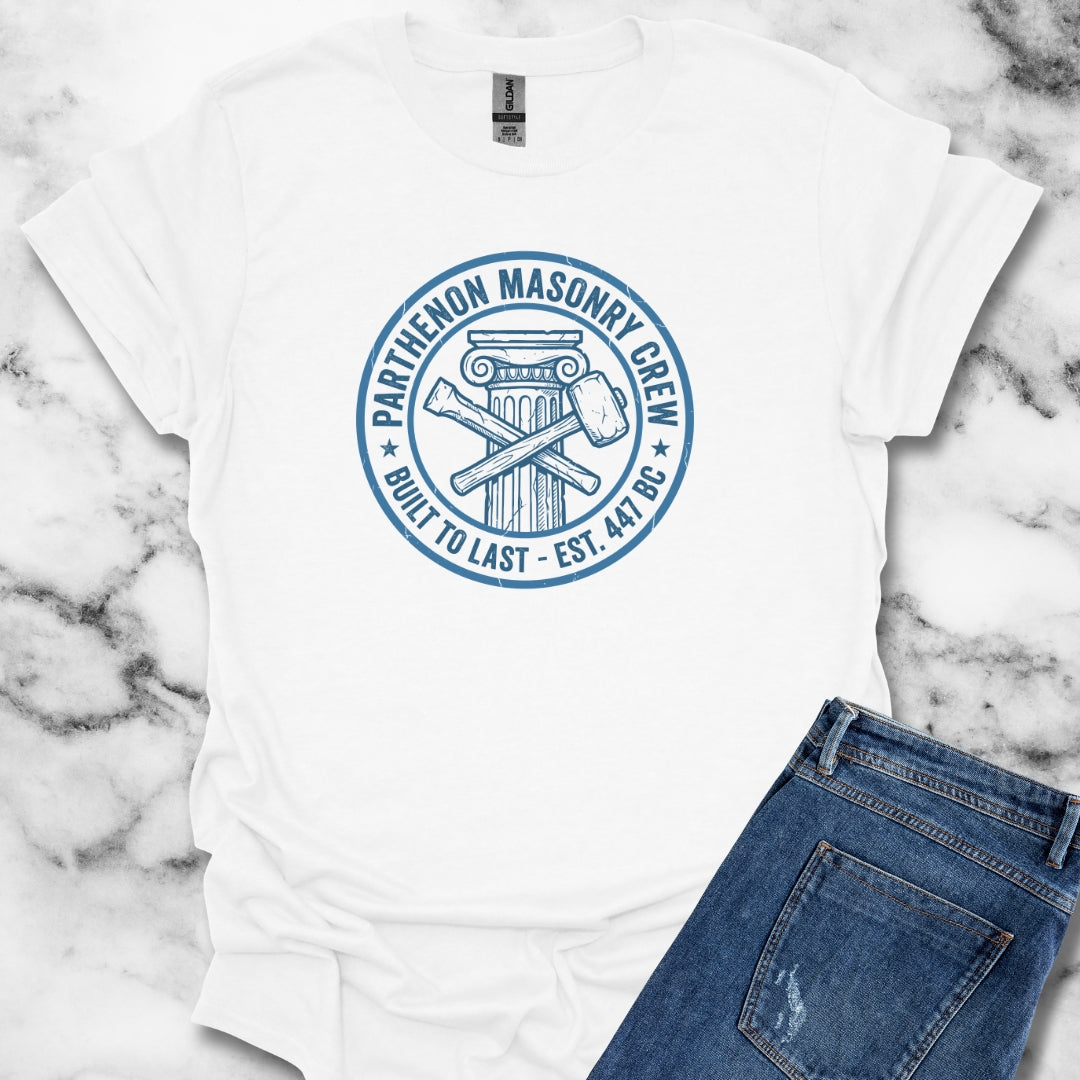 Parthenon Masonry Crew Unisex Lightweight T-Shirt