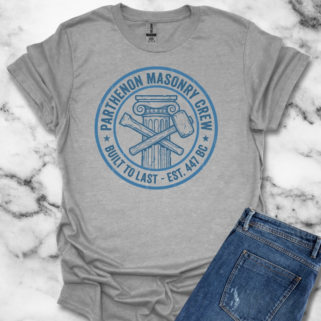 Parthenon Masonry Crew Unisex Lightweight T-Shirt