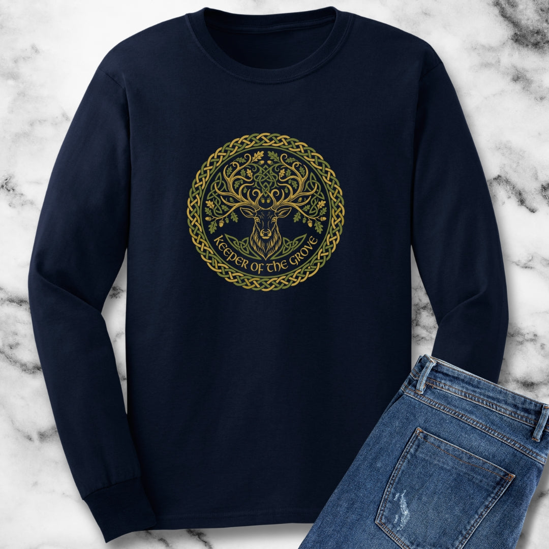 Druid Oak Deer Long Sleeve Tee