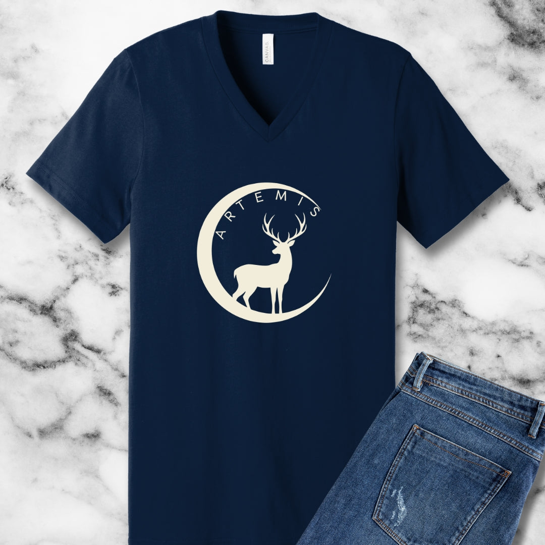 Artemis Sacred Deer Women's V-Neck Tee