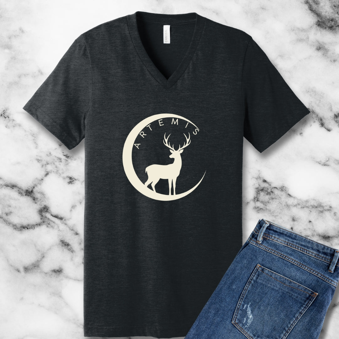 Artemis Sacred Deer Women's V-Neck Tee
