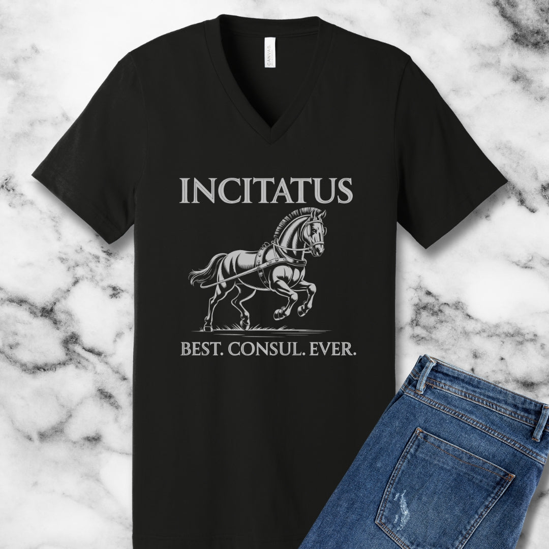 Incitatus Best Consul Ever Horse Women's V-Neck Tee