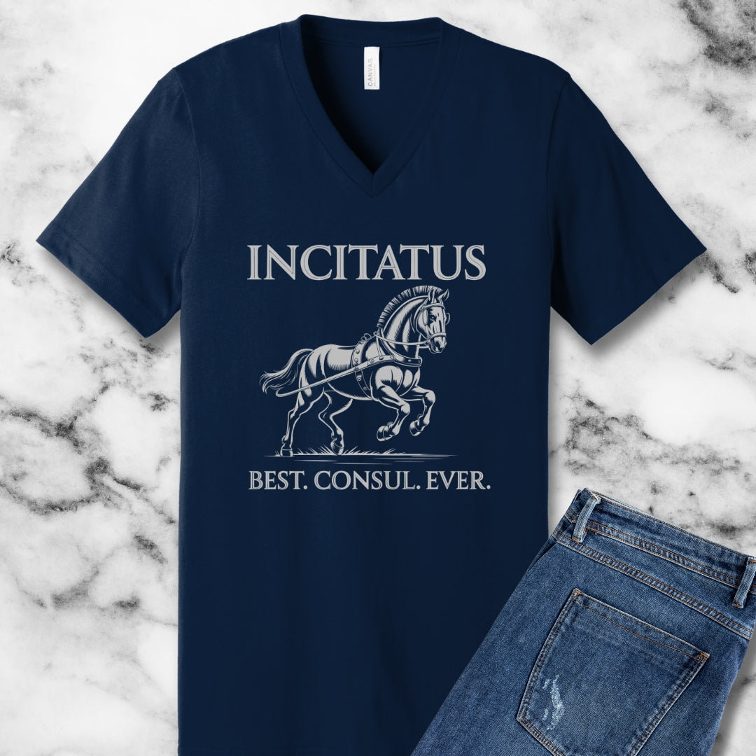 Incitatus Best Consul Ever Horse Women's V-Neck Tee