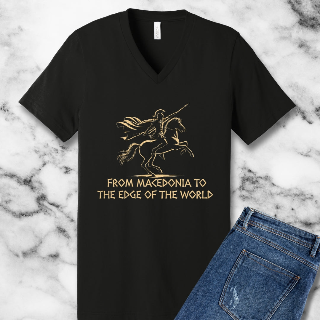 Alexander the Great from Macedonia Women's V-Neck Tee