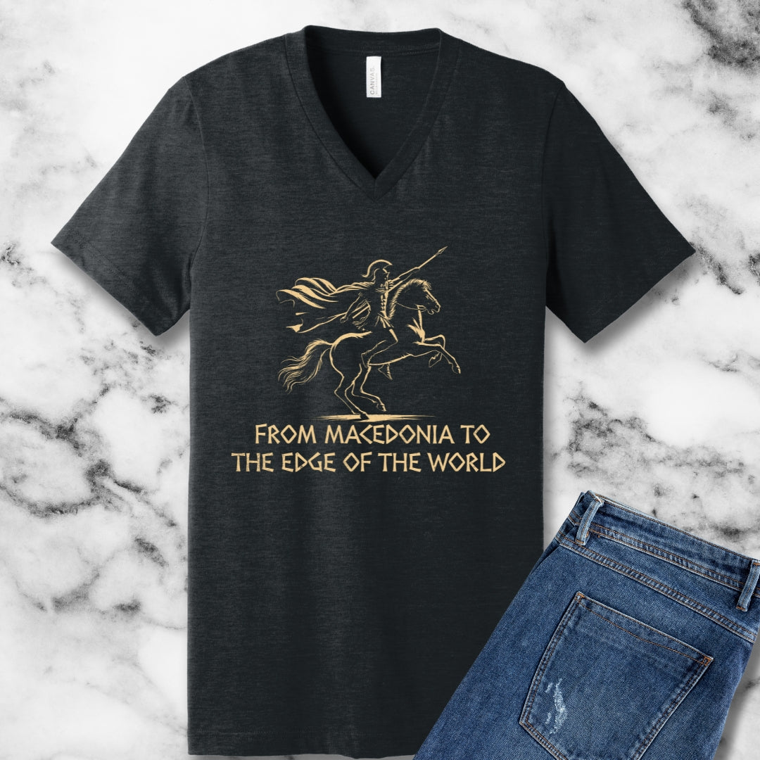 Alexander the Great from Macedonia Women's V-Neck Tee