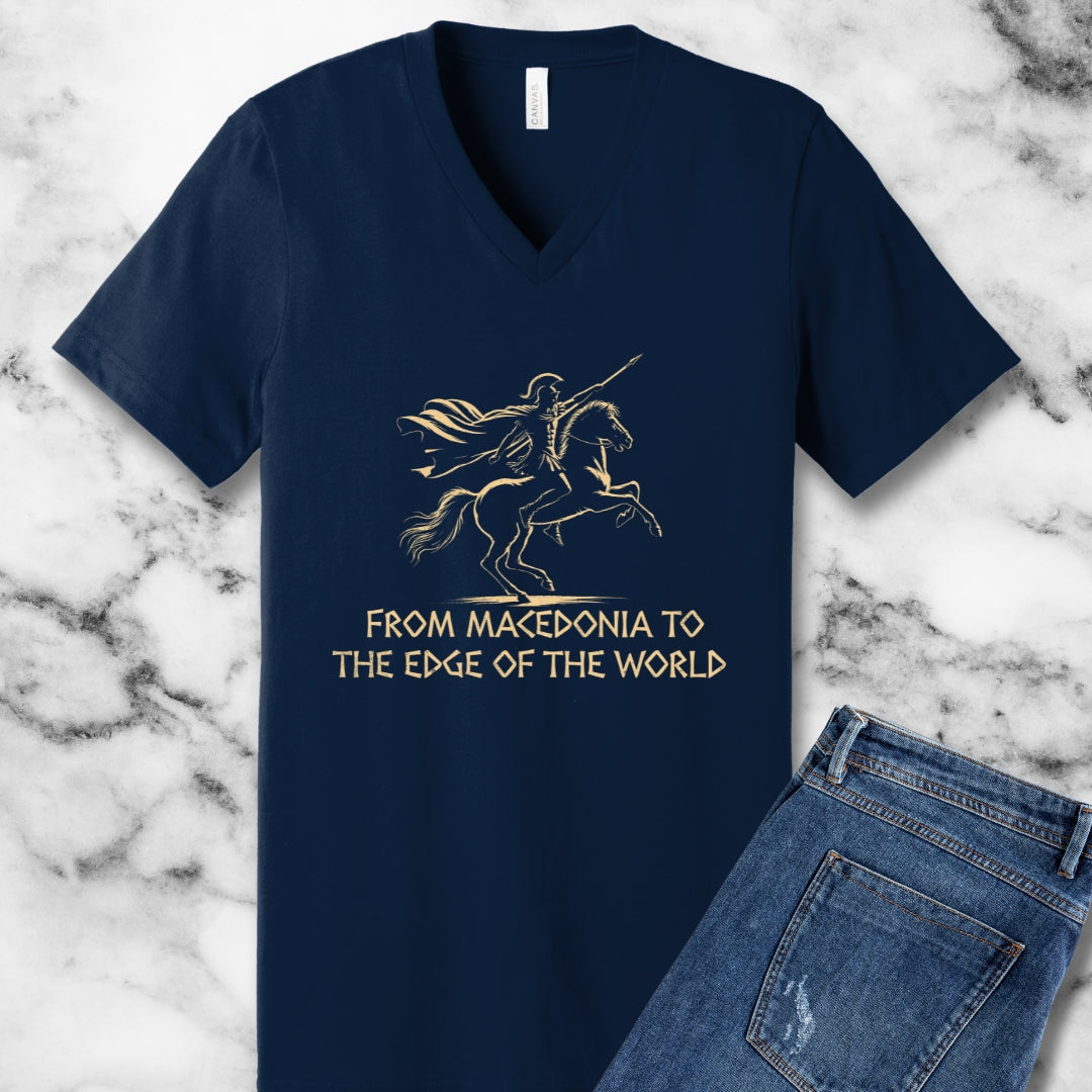 Alexander the Great from Macedonia Women's V-Neck Tee