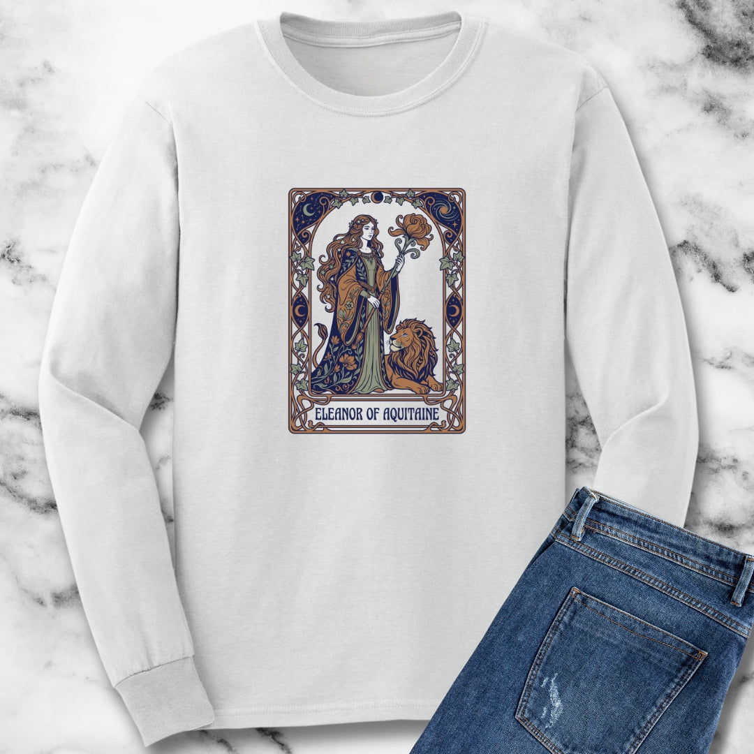 Eleanor of Aquitaine Art Nouveau Long Sleeve Tee
