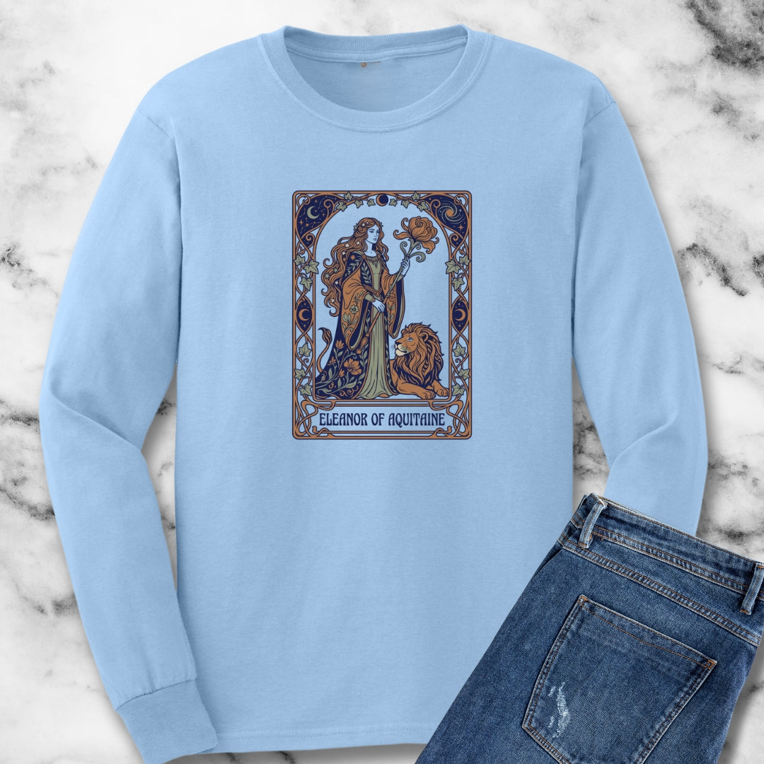 Eleanor of Aquitaine Art Nouveau Long Sleeve Tee