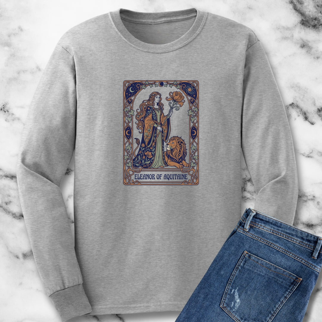 Eleanor of Aquitaine Art Nouveau Long Sleeve Tee