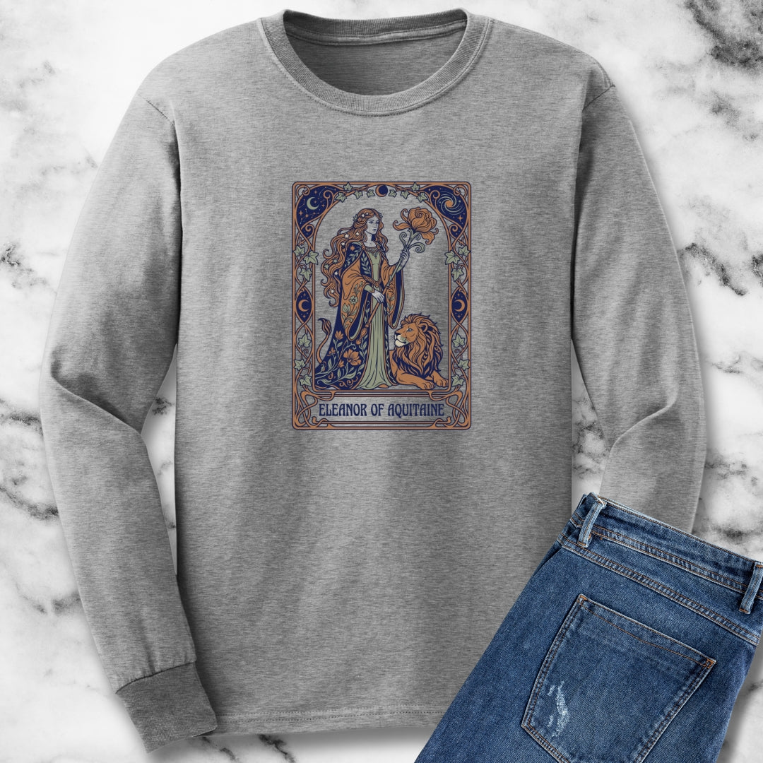 Eleanor of Aquitaine Art Nouveau Long Sleeve Tee